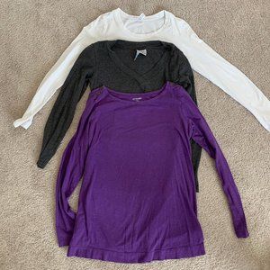 Maternity Long Sleeve Bundle (3 shirts)